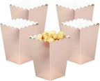 YESON Rose Gold Popcorn Boxes Mini Paper Popcorn Box for Party,Pack of 36