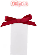 60pcs Name Cards for Table Setting, Place Cards, Wedding Place Cards.Wedding Name Tags.Present Tags with String Attached.and Reserved Signs for Wedding Seating.(Red)