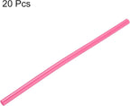 uxcell 20pcs Hot Glue Sticks for Glue Gun 7mm/0.28-inch x 8-inch Mini Hot Melt Adhesive Glue Stick Pink
