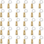 Wine Bottle Lights with Cork, Battery Operated 30 Pack 20 LED Cork Shape Silver Wire Fairy Mini String Lights(No Bottles) for DIY, Party, Decor, Christmas, Halloween,Wedding (30, Cool White)
