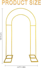 Open Arch Backdrop Stand,Double Arch Frame U Shaped Wedding Arches for Wedding Ceremony Birthday Party Bridal Baby Shower Photo Booth Garden Floral Balloon Arch Decoration