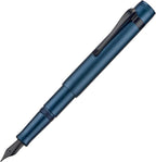 Hongdian M2 Black Forest Mini Fountain Pen, Long Blade Nib & Sleek Shape Aluminium Short Pocket Travel Pen (Midnight Blue)