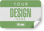 Custom Stickers Personalized Labels - Customized Stickers with Any Design Image Logo Text,Custom Thank You Label Stickers,Custom Stickers for Business Logo,100 Labels (Rectangle,2"x1")