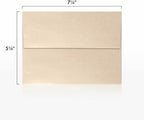 LUXPaper A7 Invitation Envelopes | Peel & Press | 5 1/4" x 7 1/4" | Taupe Metallic | 80lb. Text | 50 Qty