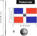 Dominica Flag Dominican Flags, Small Mini Dominican Desk Flag, Used for Table Office Classroom Home Patriotic Events Decorations