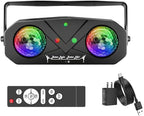 Party Lights DJ Disco Lights, Sound Activated Disco Ball Strobe Stage Light Star Ocean Projector with Remote Control for Home Decoration Parties Gift Club Bar Festival Christmas Birthday Wedding