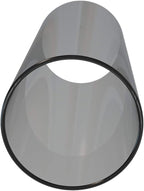 Electroplated Glass Hurricane Mirror Effect Cylinder Candle Holder Bottomless Glass Sleeve Lamp Shade Replacement (Grey,3X12)
