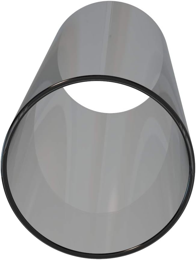 Electroplated Glass Hurricane Mirror Effect Cylinder Candle Holder Bottomless Glass Sleeve Lamp Shade Replacement (Grey,5X6)