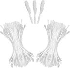 HAHIYO 700Pcs 2mm White Double-Head Flower Stamen with Crystal-Like Flower Head for Handmade Floral Art Scrapbook Decoration Artificial Floral Pistils Pollen Stamens Wedding DIY Stamens