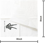 SharkBliss RIP Forties Cocktail Napkins, 100 Pack RIP Forties Death to My 40s Dirty 50 Birthday Paper Cocktail Beverage Napkins in Bulk for 50th Birthday | 2-Ply, 5x5" (RIP Forties Napkins)
