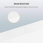 12x10 FT White Backdrop Background for Photography, 100% Polyester Photo Booth Backdrop Foldable Washable White Screen for Portrait Photoshoots Booth Party Video Studio