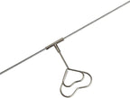 Multi-Purpose Steel Wall Hanging Photo Display Cable Wire Rod String with 12 Clips for Hanging Photos Notes and Artworks (Heart Shape Clip)