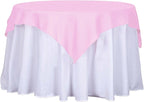 Efavormart 54x54 Pink Wholesale Linens Seamless Polyester Square Linen Tablecloth for Wedding Banquet Party Restaurant