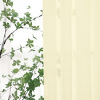 Window Light Yellow Sheer Curtains 90 Inches Long 2 Panels Sheer Curtain Basic Rod Pocket Panel for Bedroom Children Living Room Yard Kitchen (Light Yellow, 52" W x 90" L | 2 pcs)