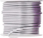 Mandala Crafts 12 Gauge Anodized Aluminum Craft Wire for Jewelry Making - 276 FT Colored Flexible Silver Lavender Purple Pink Ice Blue Turquoise Wire - Bendable for Bonsai Armature Crafting Sculpting