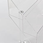 PecMuikee Greeting Card Display, 4 Tiers Clear Acrylic Sticker Display Stand for Vendors Retail, Display Photo Stand for Counter Tabletop Display Supplies, 2 Sets