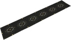 Sun Moon Table Runner - Magical Leaves Mysterious Western Traditional Elements Black White Table Runner for Party Living Room Home Kitchen Dinner - 13x108 Inch