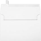 LUXPaper A9 Invitation Envelopes | Peel & Press | 5 3/4" x 8 3/4" | White | 80lb. Text | 50 Qty