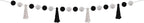 Teacher Created Resources Black and White Pom-Poms and Tassels Garland