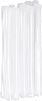 HARFINGTON 10pcs Hot Glue Sticks 0.28" Dia x 3.94" Long EVA Mini Hot Melt Adhesive Glue Stick for Hot Melt Gun Wood Plastic Glass Flowers Fabrics Foam, Clear
