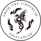 Personalized Book Embosser - Custom Library Stamp, Personal Gifts for Book Lovers, Readers, Teachers (Dragon-01)