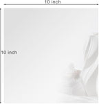 12 Pack Square Mirror Tray, 10 Inch Glass Centerpiece for Tables, Frameless Mirror for Flowers, Perfume, Party Decor, Wedding, Christmas Decorations