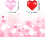 Fangoo 110 Pieces Red Pink Acrylic Heart Gems for Valentine's Day Decor Heart Rocks Vase Filler Table Scatter for DIY Crafts Engagement Wedding Anniversary Home Decoration