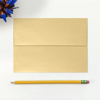 LUXPaper A7 Invitation Envelopes | Peel & Press | 5 1/4" x 7 1/4" | Blonde Metallic | 80lb. Text | 1,000 Qty