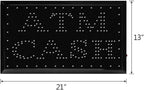 Boshen LED ATM Sign for Business Display Animated Motion Advertisement Board with Switch Flashing & Steady Mode Blue&Green&Red