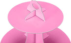 2Pcs 3-Tier Cupcake Stand, Cake Stand holder, Tiered DIY Cupcake Stand Tower for Dessert Table Displays, Birthday Theme Party Favors Decoration, Floral Tea Party, 12" W x 12.8" H, Pink