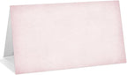 25 Pack Vintage Pink Place Cards, Editable Name Cards for Table Setting, Tent Cards Food Label for Dinner Party, Bridal Shower, Wedding, Baby Shower and Events -T35