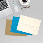 LUXPaper A7 Invitation Envelopes | Peel & Press | 5 1/4" x 7 1/4" | Champagne Metallic | 80lb. Text | 500 Qty