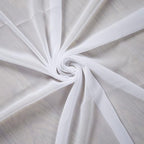 White Wedding Arch Draping Fabric 20Ft Arch for Wedding Ceremony Outside Birch Wood White Chiffon Fabric Drapes Sheer Backdrop Drapes for Party Ceremony Arch Stage
