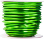 Mandala Crafts 8 Gauge Anodized Aluminum Craft Wire for Jewelry Making - 128 FT Colored Flexible Rainbow Wire - Bendable for Bonsai Armature Crafting Sculpting