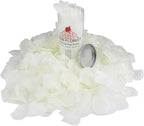 CODE FLORIST 1500 PCS Silk Rose Petals for Valentine's Day,Fake Rose Petals for Romantic Night,Wedding,Proposal Anniversary Flower Decorations(Separated,Scented,Ivory)