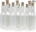 Plastic Bottles & Corks for Bottle Message Invitations, Announcements, DIY Craft, Party Favors & Sand Art - Clear Plastic (160 Bottles & Corks)
