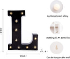Foaky Black LED Marquee Number Lights Sign Light Up Marquee Number Lights Sign for Night Light Wedding Birthday Party Battery Powered Christmas Lamp Home Bar Decoration
