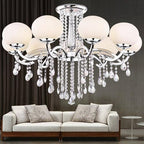 Fushing 20Pcs Chandelier Crystals, Clear Teardrop Crystal Chandelier Pendants Parts Beads, Hanging Crystals for Chandeliers (76mm, Clear)