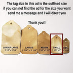 Let Love Grow Personalized CardStock Favor Tag Sets of 25 Tags (Small 2" x 1 1/8") Wedding Shower Baby