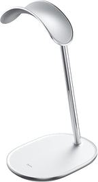 BENKS Desktop Headphone Stand Universal Headset Holder Hanger Mount with Protective Silicone Pad, Gaming Headset Accessories, Compatible with AirPods Max, Beats, Bose, Sony and so on (White)