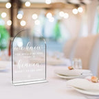 Wedding Memorial Sign，We Know You Would be Here Today If Heaven Sign，Wedding Signs，Arch Acrylic, Wedding Sign for Ceremony and Reception, Wedding Decoration, Wedding Supplies 5 x 7 Inch (White)