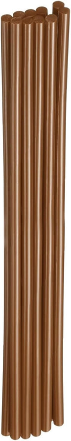 HARFINGTON 10pcs Hot Glue Sticks 0.28" Dia x 11.81" Long EVA Mini Hot Melt Adhesive Glue Stick for Hot Melt Gun Wood Plastic Glass Flowers Fabrics Foam, Brown
