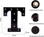 Foaky Black LED Marquee Number Lights Sign Light Up Marquee Number Lights Sign for Night Light Wedding Birthday Party Battery Powered Christmas Lamp Home Bar Decoration