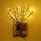 MENCH Branch Lights,6 Pcs Twig Light USB&Battery Powered 8 Flashing Modes by Remote Control.Branch Lights for Indoor and Outdoor, Light Up Decorations for Halloween Day and Christmas,Warm White