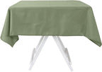 Efavormart 54x54 Eucalyptus Sage Green Wholesale Linens Seamless Polyester Square Linen Tablecloth for Wedding Banquet Party Restaurant