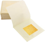 Edible Gold Leaf Sheets, 10 Sheets 1.7" 24kt Gold Foil Edible for Cake Baking, Genuine Food Gold Foil Paper for Cooking, Dessert, Gilding, Craft Art, Holiday Decoration