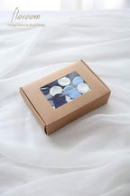 Floroom 500pcs Rose Petals Dusty Blue Navy Faux Silk Flower Petals for Wedding Flower Girl Basket Aisle Scatter Dinner Table Centerpieces Party Confetti Decoration Romantic Night Home Decor