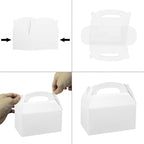 Xxcxpark 24 PCS White Gift Boxes 6.2x3.5x3.5 inches, Party Favor Kraft Paper Gift Packaging Box with Lid for DIY Crafting, Cube, Cupcake, Kraft Present Boxes for Birthday, Wedding