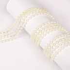 [118Feet] Pearl Beads Garland, 5MM 39Yards Faux Pearl Beads String Roll Bulk for DIY Craft Wedding Party Christmas Tree Decoration