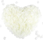 CODE FLORIST 1500 PCS Silk Rose Petals for Valentine's Day,Fake Rose Petals for Romantic Night,Wedding,Proposal Anniversary Flower Decorations(Separated,Scented,Ivory)